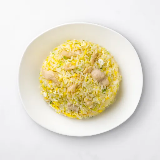 Top view of Chicken Fried Rice