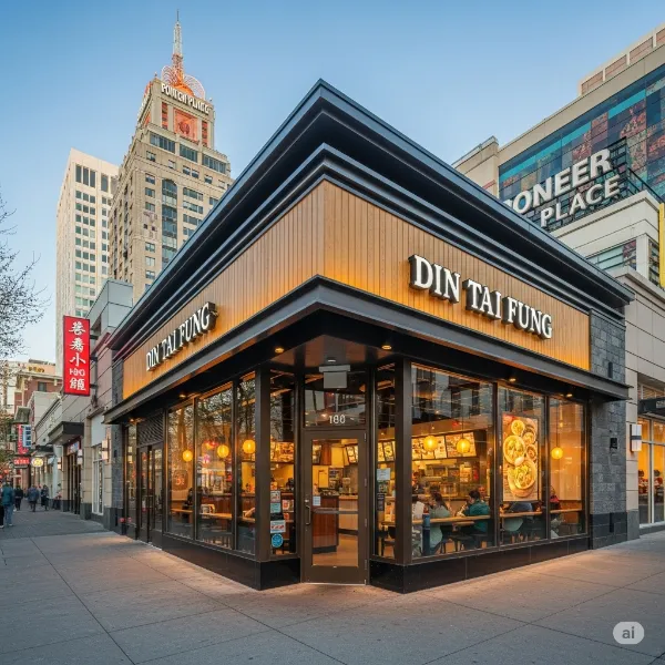 Exterior view Of DIN TAI FUNG REsturant  at Oregon, Portland At Pioneer Place
