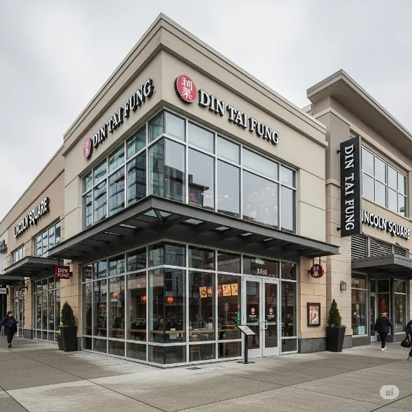 Ecteriot and front view of DIN TAI UNG Resturant at Bellevue, Lincoln Square