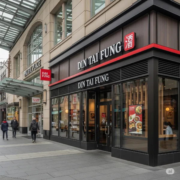 Exterior and Front view of DIN TAI FUNG Resturant at Washington, Seattle At Pacific Place