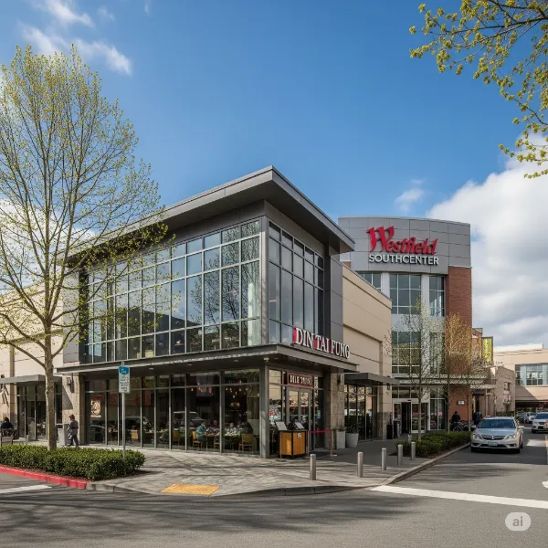 Exterior and Front vieo of din tai fung resturant in Washington, Tukwila At Westfield Southcenter 