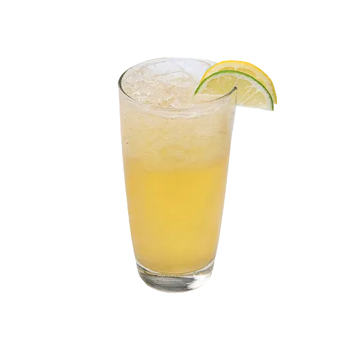 Honey Lemonade with a lime slice