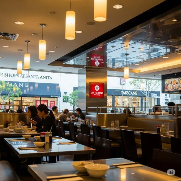 Interior and dininng area of California Arcadia At The Shops at Santa Anita