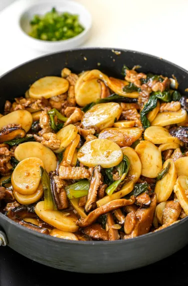 Freshly baked Pork Shanghai Rice Cakes