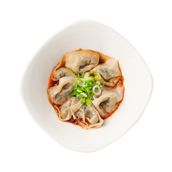 Top view of Vegetable & Kurobuta Pork Soup ready to serve as a delicious meal