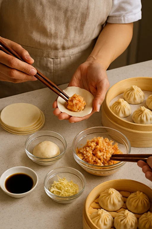 Making of Crab Xiao Long Bao Recipe
